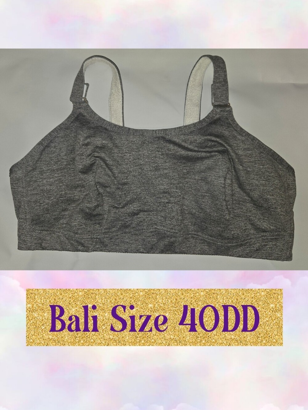 Bali Seamless Comfort Bra - Gray 40DD